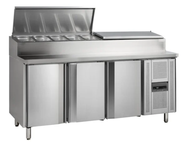 Rustfri sandwichbord GN1/1 SS7300, set forfra