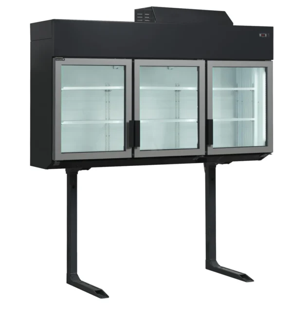 Displayfryser/køler, væg MTF210B, set forfra
