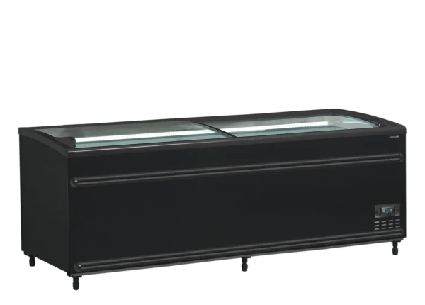 Supermarkedskøler / -fryser i sort SFI210B-CF VS, set forfra