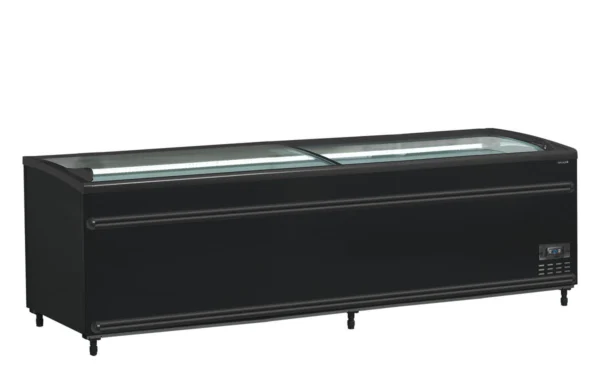 Supermarkedskøler / -fryser i sort SFI250B-CF VS, set forfra