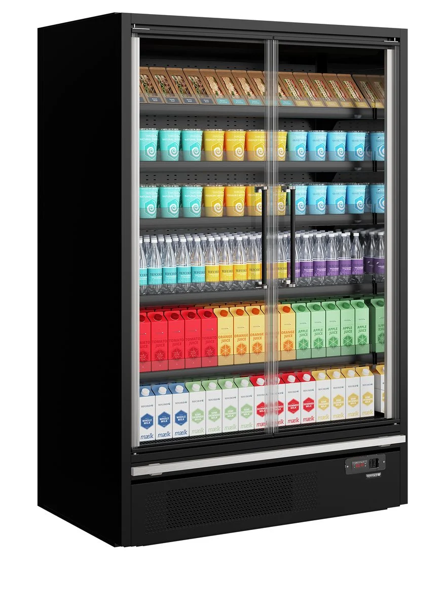 Multideck køler til supermarked Galaxy+ GP14FGD Maxi Black, billede 2