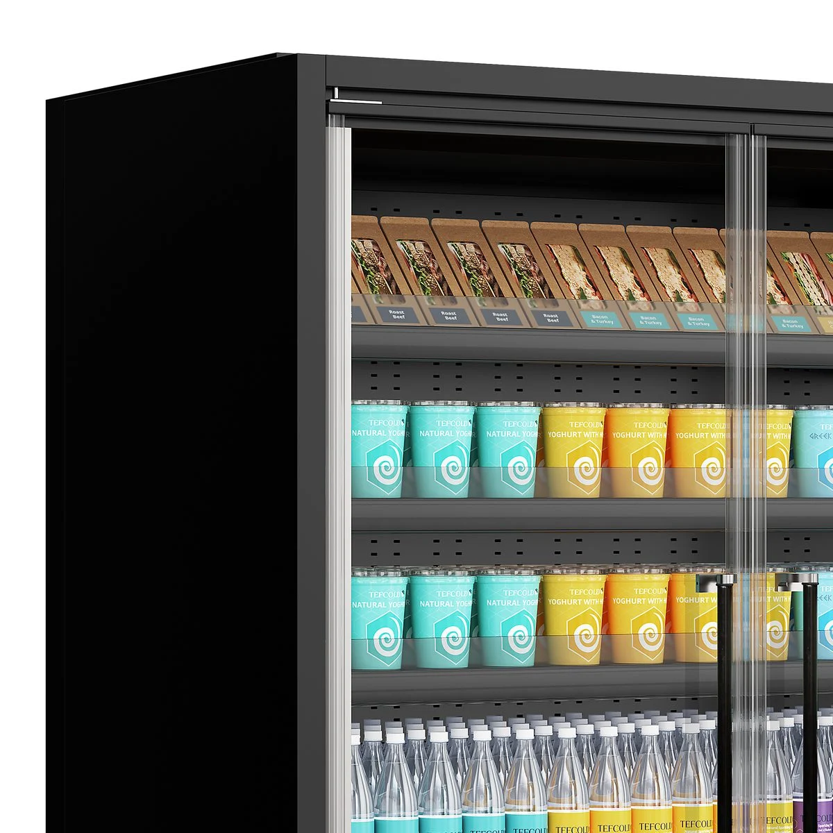 Multideck køler til supermarked Galaxy+ GP14FGD Maxi Black, billede 3