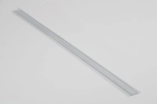 Prismærkeholder til hylde, L=1250, set forfra