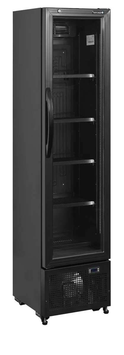 Flaskekøleskab FS176H Black, set forfra