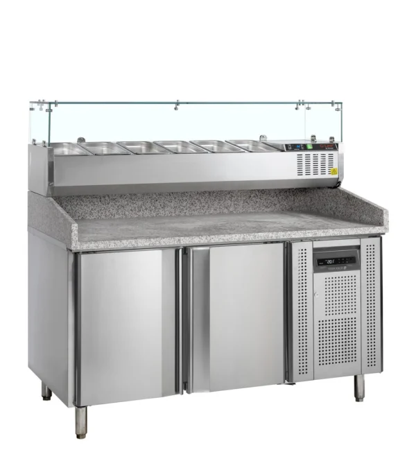 Pizzabord inkl. opsats PT1200 + GVC38-150, set forfra