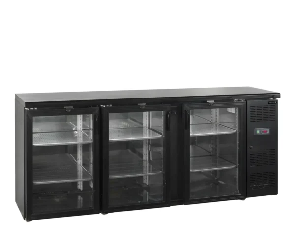 Backbar / Bar køleskab CBC310G, set forfra