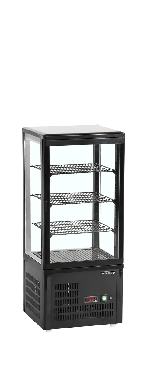 Display-kølemontre,Bordmodel UPD80-BLACK, set forfra