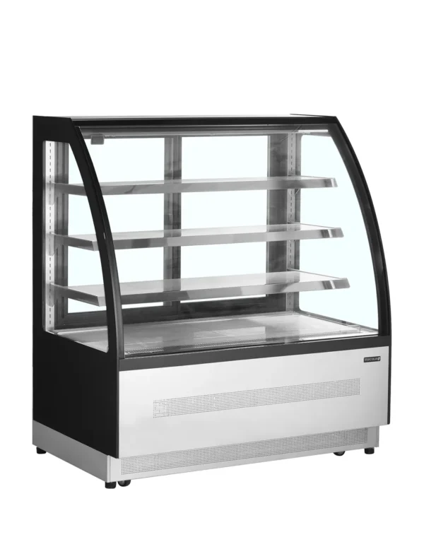 Display-kølemontre LPD1200C/BLACK, set forfra