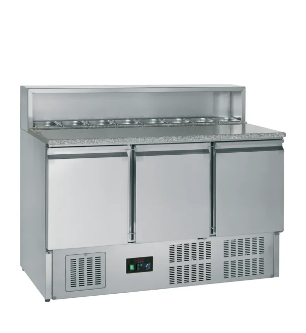 Rustfri Pizzabord GN1/1 GP93, set forfra